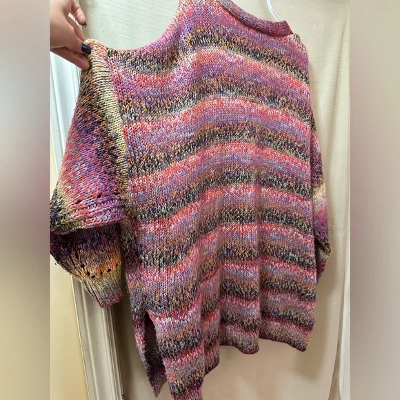 Beautiful Soul Chunky Knit Cardigan Oversized XXL 2XL Heavy Multicolor Boho - Picture 9 of 9
